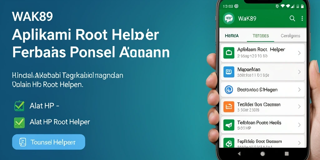 Tampilan antarmuka utama aplikasi WAK89 yang sederhana dan mudah digunakan.