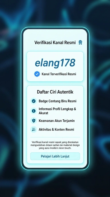 Tampilan kanal resmi elang178